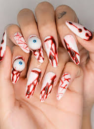 Horror Eyes Gothic Nails
